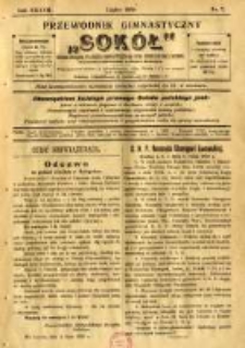 Przewodnik Gimnastyczny "Sok&oacute;ł": organ Związku Polskich Gimnastycznych Towarzystw Sokolich we Lwowie 1920.07 R.37 Nr7
