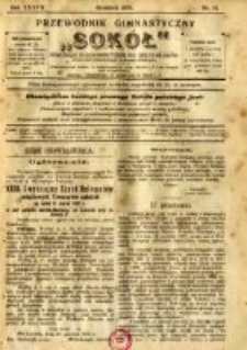 Przewodnik Gimnastyczny "Sok&oacute;ł": organ Związku Polskich Gimnastycznych Towarzystw Sokolich we Lwowie 1920.12 R.37 Nr12