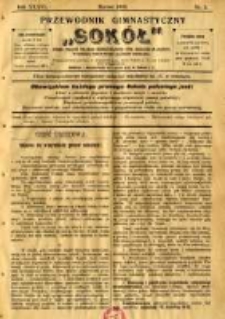 Przewodnik Gimnastyczny "Sok&oacute;ł": organ Związku Polskich Gimnastycznych Towarzystw Sokolich w Austryi 1919.03 R.36 Nr3