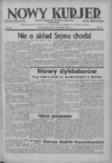 Nowy Kurjer: dziennik poświęcony sprawom politycznym i społecznym 1937.09.30 R.48 Nr225
