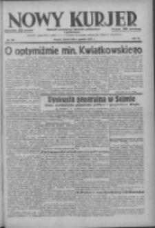 Nowy Kurjer: dziennik poświęcony sprawom politycznym i społecznym 1937.12.04 R.48 Nr279