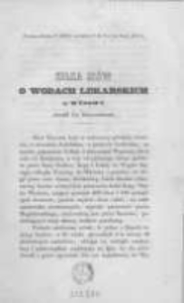 Kilka sł&oacute;w o wodach lekarskich w Wysowy