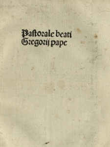 Pastorale, sive Regula pastoralis