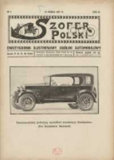 Szofer Polski: dwutygodnik ilustrowany og&oacute;lno automobilowy 1927.03.15 R.3 Nr6