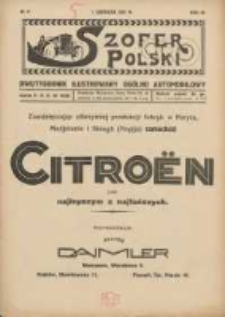 Szofer Polski: dwutygodnik ilustrowany og&oacute;lno automobilowy 1927.06.01 R.3 Nr11