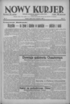 Nowy Kurjer: dziennik poświęcony sprawom politycznym i społecznym 1938.01.15 R.49 Nr11