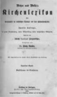 Wetzer und Welte's Kirchenlexikon oder Encyklopädie der katholischen Theologie und ihrer Hülfswissenschaften. Bd.2 Basilianer bis Censuren