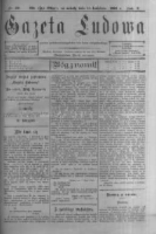 Gazeta Ludowa: pismo polsko-ewangelickie dla ludu mazurskiego. 1901.04.13 R.6 nr29