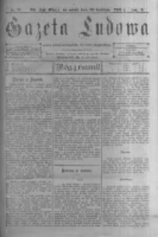 Gazeta Ludowa: pismo polsko-ewangelickie dla ludu mazurskiego. 1901.04.20 R.6 nr31