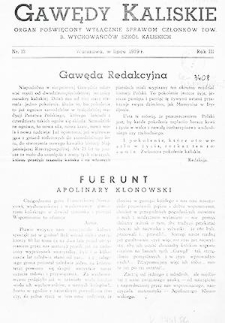 Gawędy Kaliskie 1939.07 R.3 Nr13
