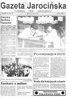 Gazeta Jarocińska 1993.05.07 Nr18(136)