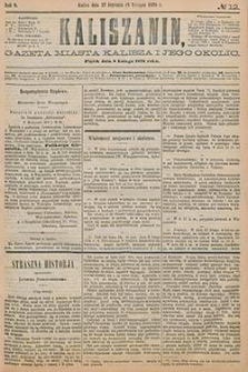 Kaliszanin: gazeta miasta Kalisza i jego okolic 1878.02.08 Nr12