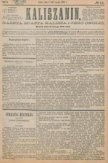 Kaliszanin: gazeta miasta Kalisza i jego okolic 1878.02.19 Nr15