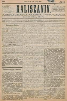 Kaliszanin: gazeta miasta Kalisza i jego okolic 1878.02.26 Nr17