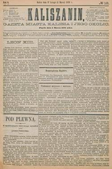 Kaliszanin: gazeta miasta Kalisza i jego okolic 1878.03.01 Nr18