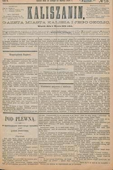 Kaliszanin: gazeta miasta Kalisza i jego okolic 1878.03.05 Nr19