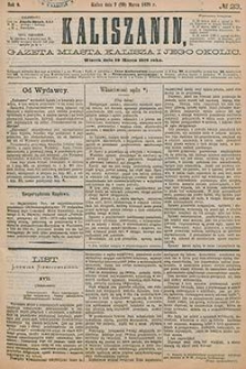 Kaliszanin: gazeta miasta Kalisza i jego okolic 1878.03.19 Nr23
