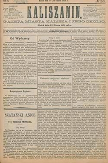 Kaliszanin: gazeta miasta Kalisza i jego okolic 1878.03.29 Nr26