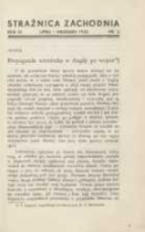 Strażnica Zachodnia: kwartalnik poświęcony sprawom Kresów Zachodnich 1932 lipiec/wrzesień R.11 Nr3