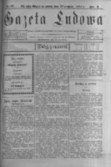 Gazeta Ludowa: pismo polsko-ewangelickie dla ludu mazurskiego. 1901.08.30 R.6 nr67