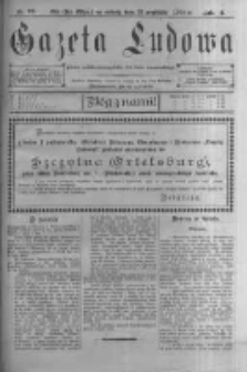 Gazeta Ludowa: pismo polsko-ewangelickie dla ludu mazurskiego. 1901.09.21 R.6 nr73