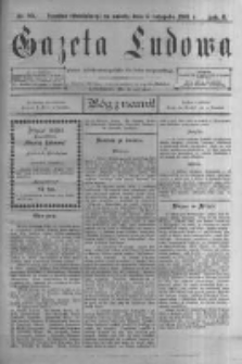 Gazeta Ludowa: pismo polsko-ewangelickie dla ludu mazurskiego. 1901.11.09 R.6 nr85
