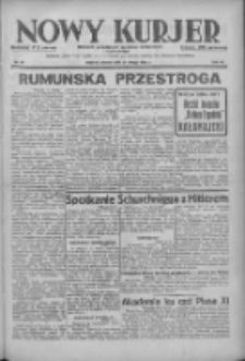 Nowy Kurjer: dziennik poświęcony sprawom politycznym i społecznym 1938.02.15 R.49 Nr36