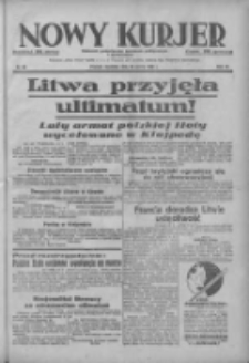 Nowy Kurjer: dziennik poświęcony sprawom politycznym i społecznym 1938.03.20 R.49 Nr65