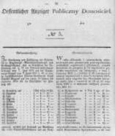 Oeffentlicher Anzeiger zum Amtsblatt No.5 der K&ouml;nigl. Preuss. Regierung zu Bromberg. 1840