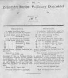 Oeffentlicher Anzeiger zum Amtsblatt No.7 der K&ouml;nigl. Preuss. Regierung zu Bromberg. 1840