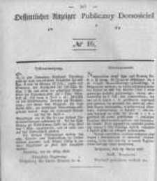 Oeffentlicher Anzeiger zum Amtsblatt No.16 der K&ouml;nigl. Preuss. Regierung zu Bromberg. 1840