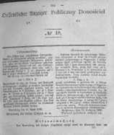 Oeffentlicher Anzeiger zum Amtsblatt No.18 der Königl. Preuss. Regierung zu Bromberg. 1840