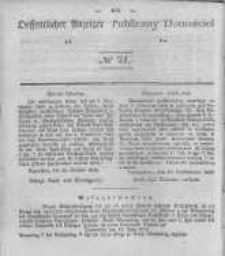 Oeffentlicher Anzeiger zum Amtsblatt No.21 der K&ouml;nigl. Preuss. Regierung zu Bromberg. 1840