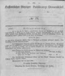 Oeffentlicher Anzeiger zum Amtsblatt No.29 der K&ouml;nigl. Preuss. Regierung zu Bromberg. 1840