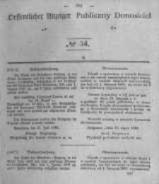 Oeffentlicher Anzeiger zum Amtsblatt No.34 der K&ouml;nigl. Preuss. Regierung zu Bromberg. 1840