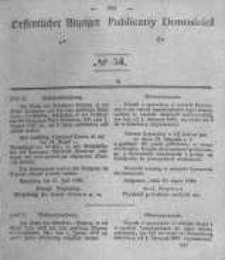 Oeffentlicher Anzeiger zum Amtsblatt No.34 der Königl. Preuss. Regierung zu Bromberg. 1840
