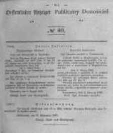 Oeffentlicher Anzeiger zum Amtsblatt No.40 der K&ouml;nigl. Preuss. Regierung zu Bromberg. 1840