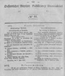 Oeffentlicher Anzeiger zum Amtsblatt No.41 der K&ouml;nigl. Preuss. Regierung zu Bromberg. 1840