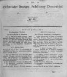 Oeffentlicher Anzeiger zum Amtsblatt No.42 der K&ouml;nigl. Preuss. Regierung zu Bromberg. 1840