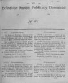 Oeffentlicher Anzeiger zum Amtsblatt No.43 der K&ouml;nigl. Preuss. Regierung zu Bromberg. 1840