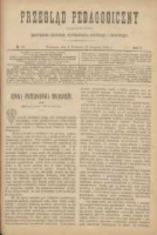 Przegląd Pedagogiczny:czasopismo poświęcone sprawom wychowania szkolnego i domowego 1888.09.01(08.19) R.7 Nr17