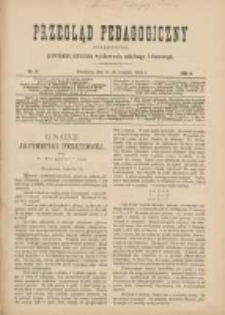 Przegląd Pedagogiczny:czasopismo poświęcone sprawom wychowania szkolnego i domowego 1889.04.15(03) R.8 Nr8