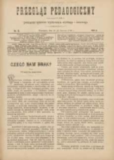 Przegląd Pedagogiczny:czasopismo poświęcone sprawom wychowania szkolnego i domowego 1889.06.15(03) R.8 Nr12