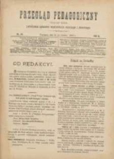 Przegląd Pedagogiczny:czasopismo poświęcone sprawom wychowania szkolnego i domowego 1889.12.15(03) R.8 Nr24