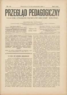 Przegląd Pedagogiczny:czasopismo poświęcone sprawom wychowania szkolnego i domowego 1902.10.03/16 R.21 Nr20