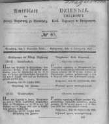 Amtsblatt der K&ouml;niglichen Preussischen Regierung zu Bromberg. 1841.11.05 No.45