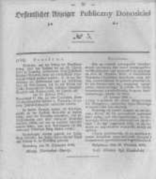 Oeffentlicher Anzeiger zum Amtsblatt No.5 der K&ouml;nigl. Preuss. Regierung zu Bromberg. 1841