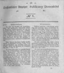 Oeffentlicher Anzeiger zum Amtsblatt No.6 der K&ouml;nigl. Preuss. Regierung zu Bromberg. 1841