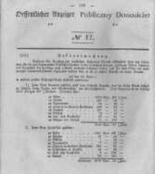 Oeffentlicher Anzeiger zum Amtsblatt No.12 der K&ouml;nigl. Preuss. Regierung zu Bromberg. 1841