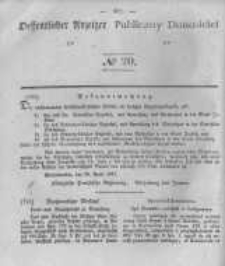 Oeffentlicher Anzeiger zum Amtsblatt No.20 der K&ouml;nigl. Preuss. Regierung zu Bromberg. 1841